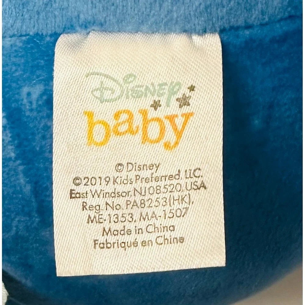 Disney Baby Cuddle Pals Stitch Plush Blue Round Crinkle Stuffed Toy 9 inch 2019